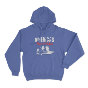 Americas Favorite Ladies Unisex Hoodie Blue