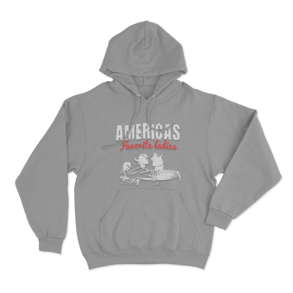 America's Favorite Ladies Unisex Hoodie Grey Americas Favorite Ladies Unisex Hoodie Grey