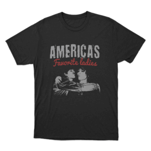 Americas Favorite Ladies Unisex T Shirt Black 1
