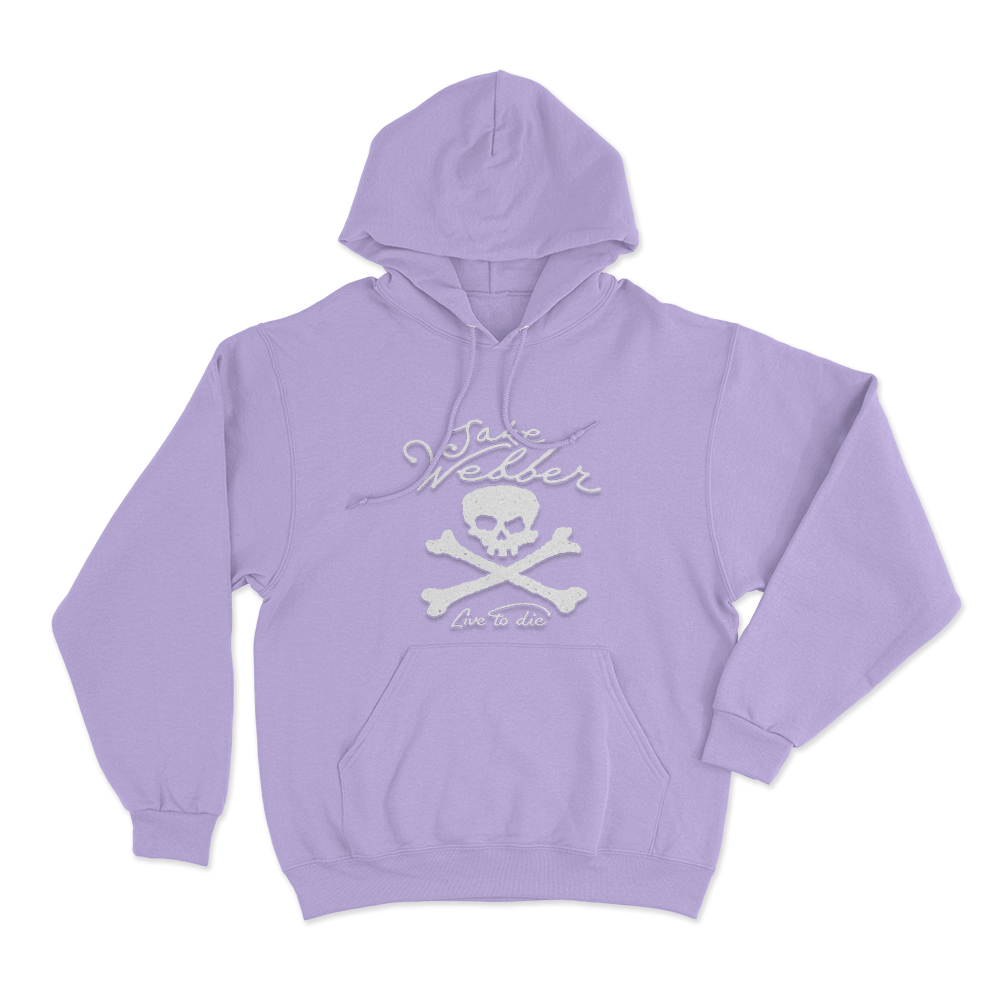 Skull Live To Die Unisex Hoodie Purple Skull Live To Die Unisex Hoodie Purple