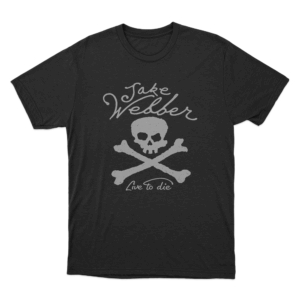 Skull Live To Die Unisex T Shirt Black