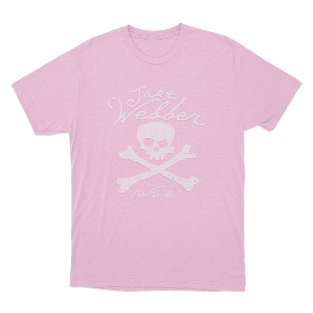 Skull Live To Die Unisex T Shirt Pink Skull Live To Die Unisex T Shirt Pink