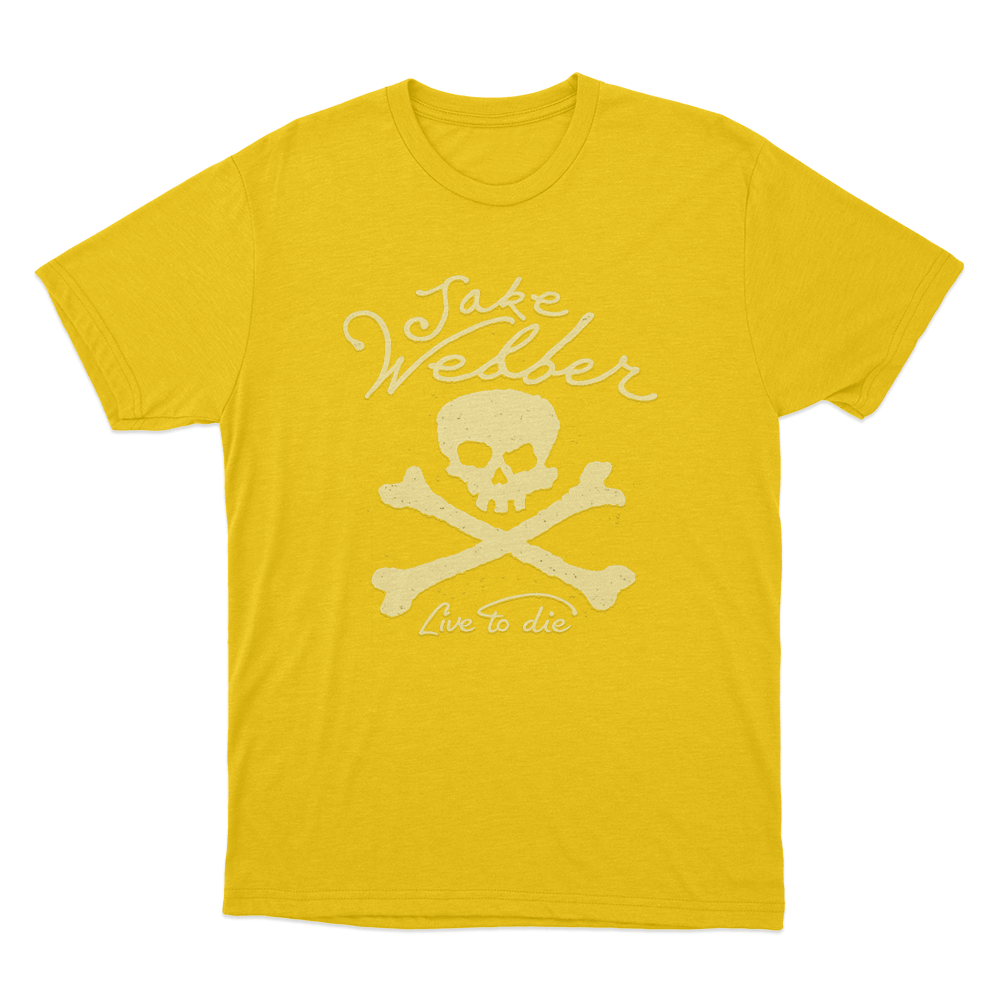 Skull Live To Die Unisex T Shirt Yellow Skull Live To Die Unisex T Shirt Yellow